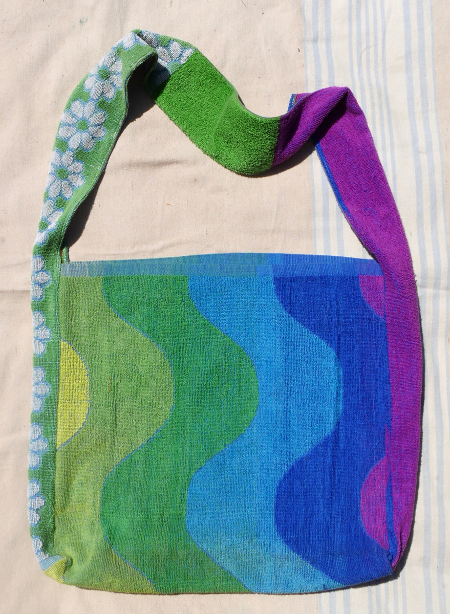 Upcycled, Vintage Towel Beach Bag - Designed by CFLO – Center For Lost  Objects