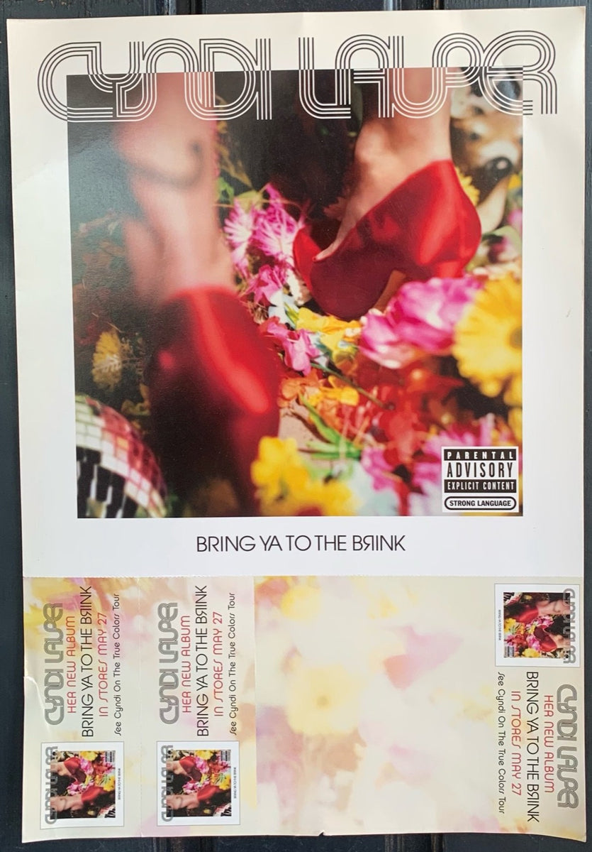 Cyndi Lauper Bring Ya to the Brink ポスター Cyndi Lauper BRING YA TO THE BRINK Promotional Poster