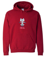 "Robot Hug", Embroidered Hoodie by Nature Girl Industries