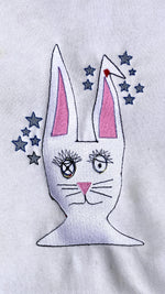 Trouble Bunny, Embroidered Hoodie by Nature Girl Industries