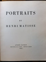 Portraits by Henri Matisse Henri Matisse, Published by André Sauret, Monte-Carlo, 1954