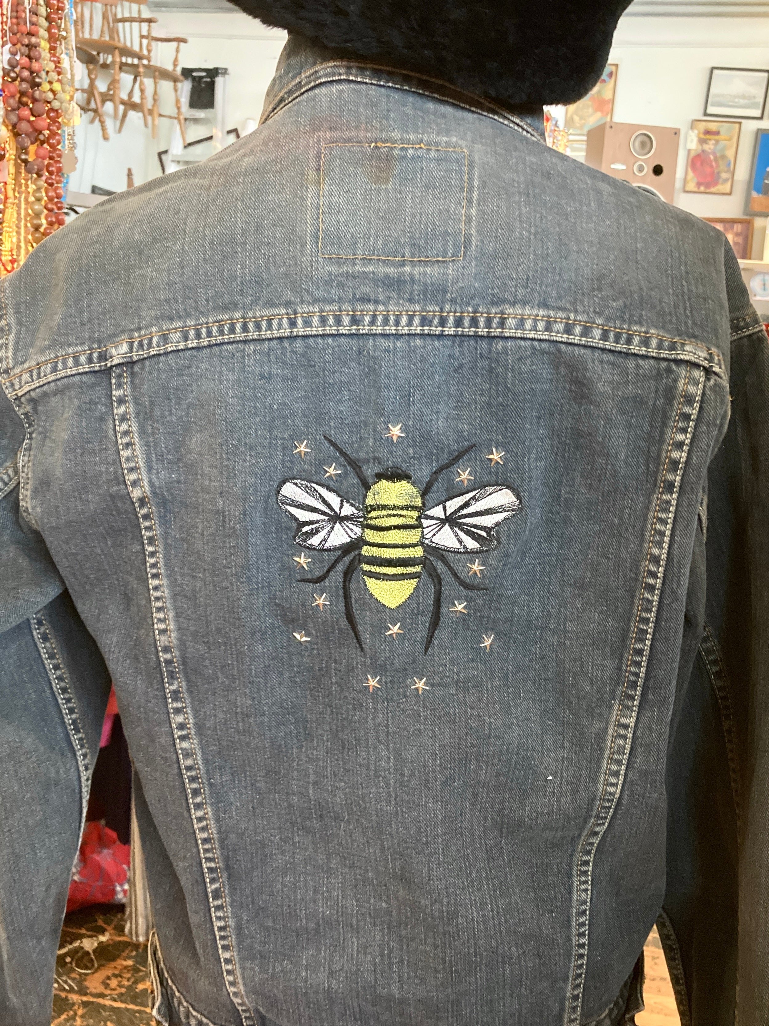 Embroidered Bee Patch