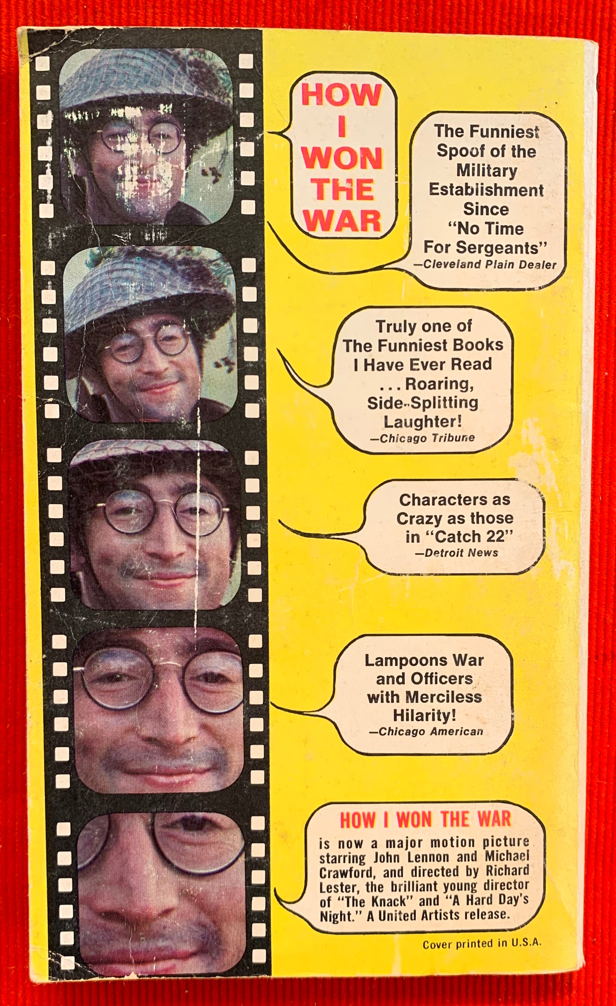 "How I Won the War" By Patrick Ryan Movie Tie-In Starring John Lennon