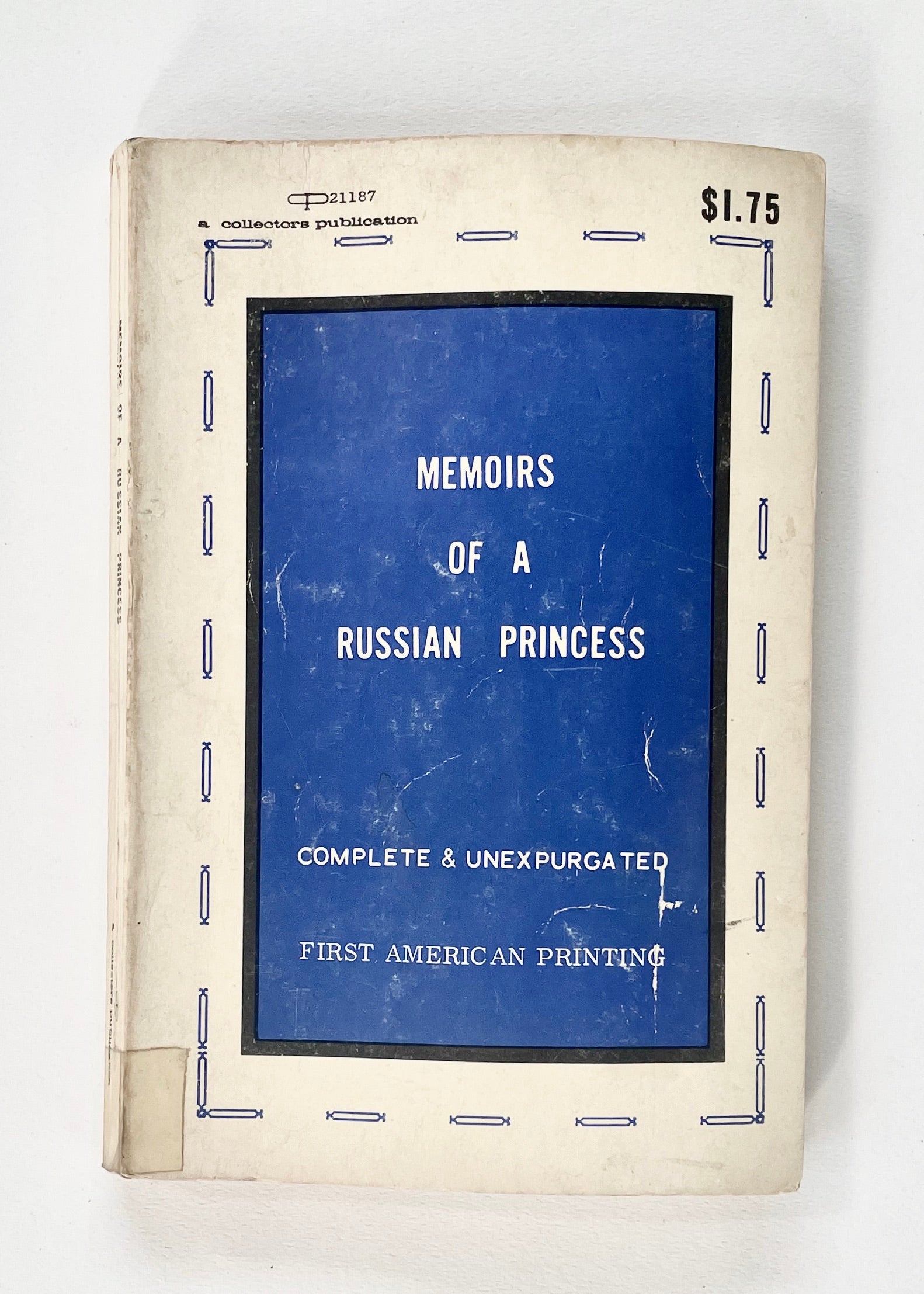 1890 "Memoirs of a Russian Princess" By Pasha Katoumbah