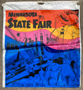 Minnesota State Fair Vintage 1960 Drawstring Bag