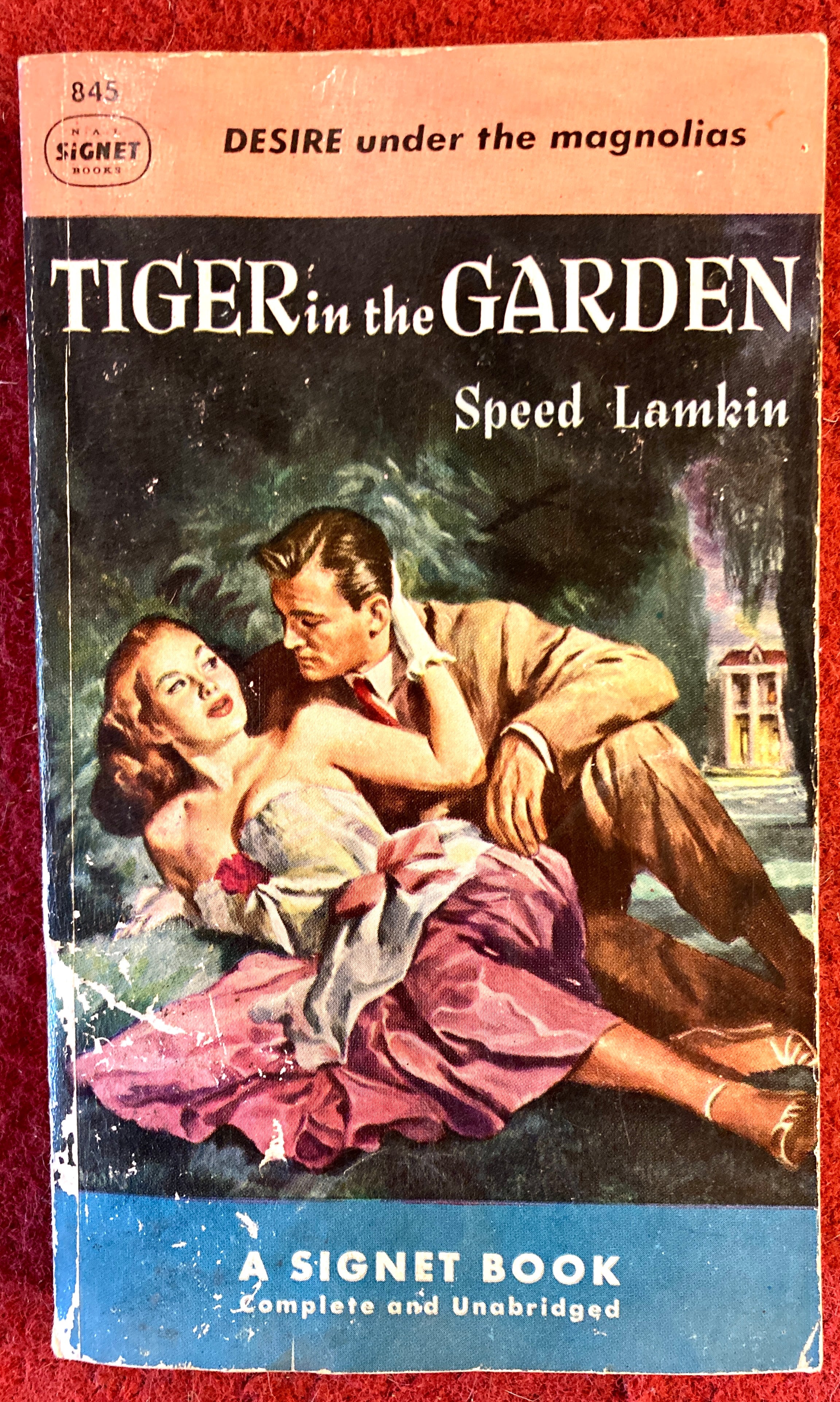 Tiger in the Garden, Speed Lamkin, 1951 Pulp Fiction Signet Book Paperback*