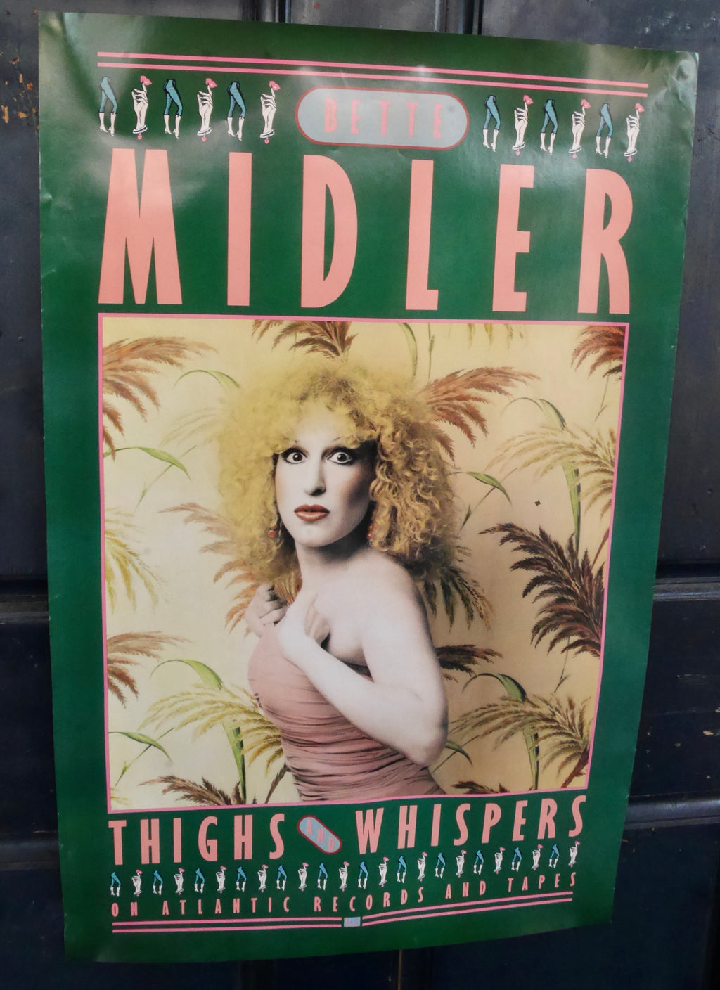 1979 Bette Midler, Thighs and Whispers, Atlantic Records Promotional Poster