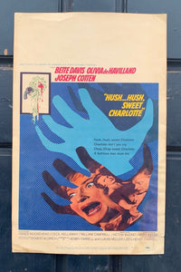 "Hush Hush Sweet Caroline" 1964  Original Window Card Movie Poster
