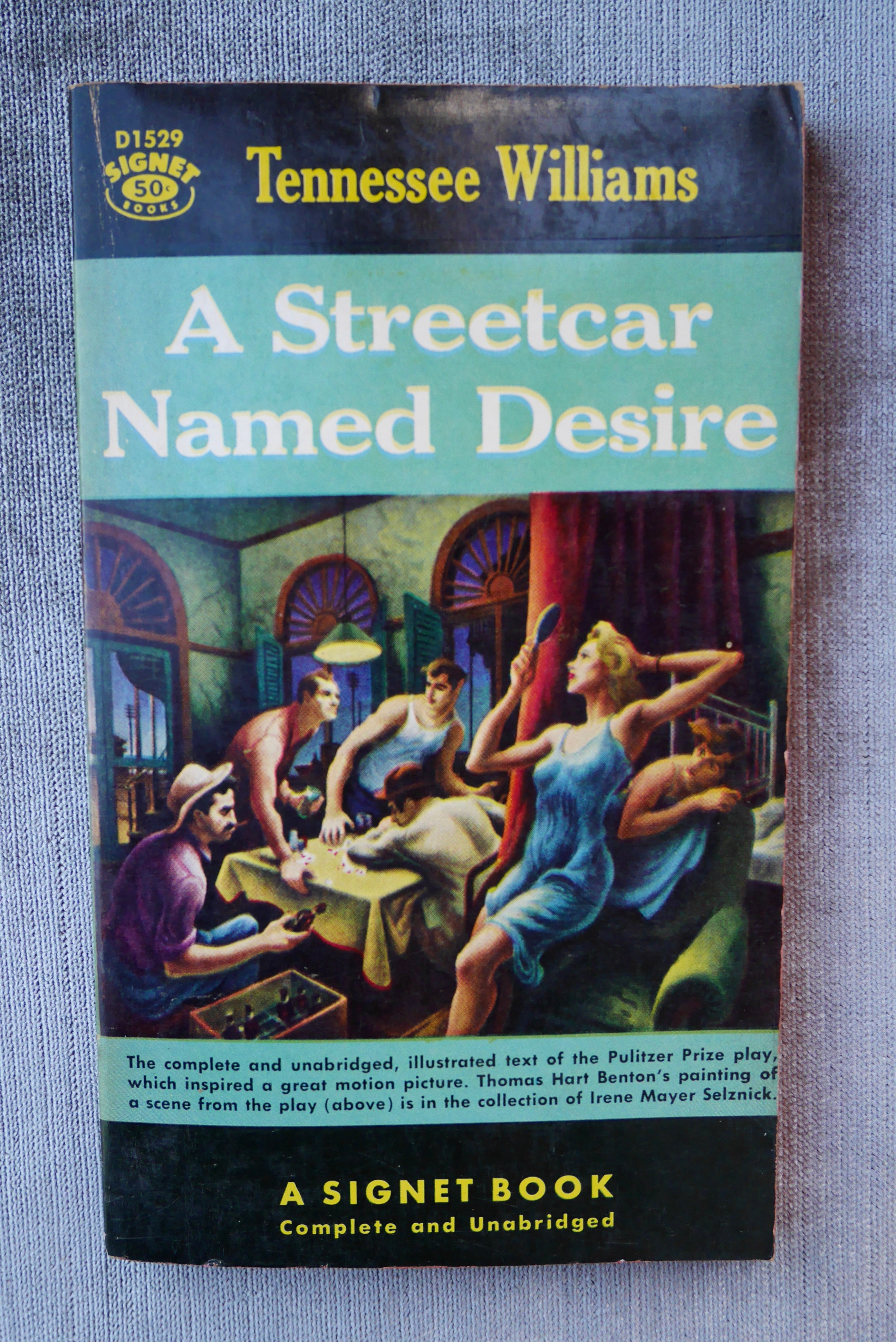 Tennessee Williams, A Streetcar Named Desire, Complete Play Script, Signet, 1958 Paperback