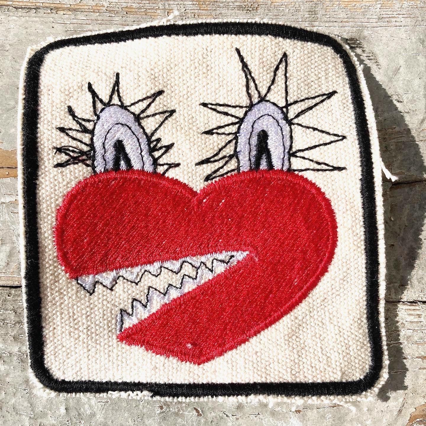 "Love Monster", Embroidered Patch