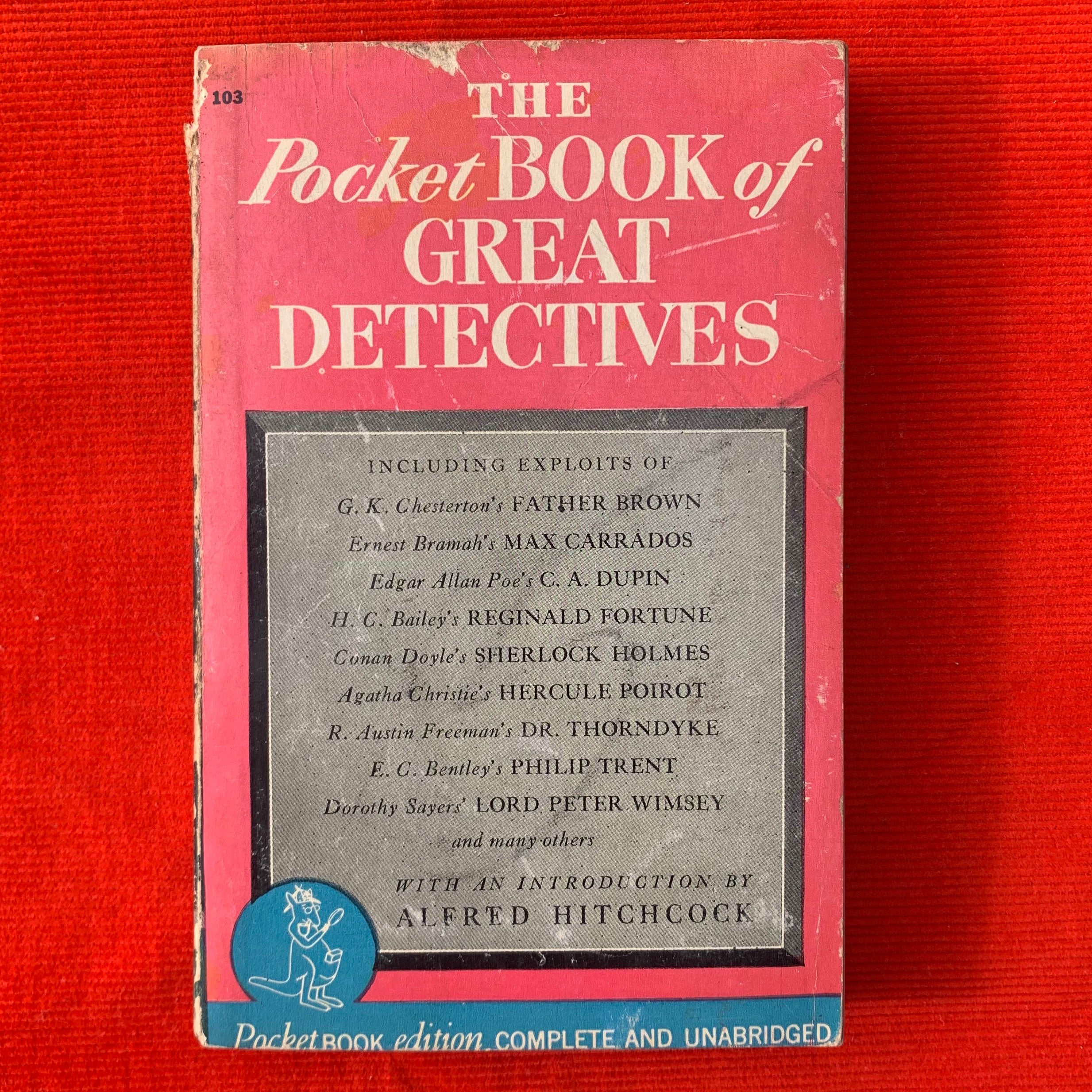 "The Pocket Book of Great Detectives" By Lee Wright 1942 by Pocket Books