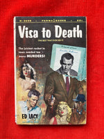 1956 Perma Books, Visa To Death, by Ed Lacy