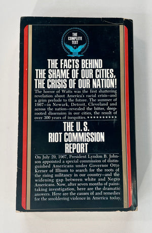 1968 "U.S. Riot Commission Report. REPORT OF THE NATIONAL ADVISORY COMMISSION ON CIVIL DISORDERS"
