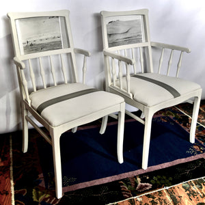 "1974, Vacation in the Desert," refinished chairs.