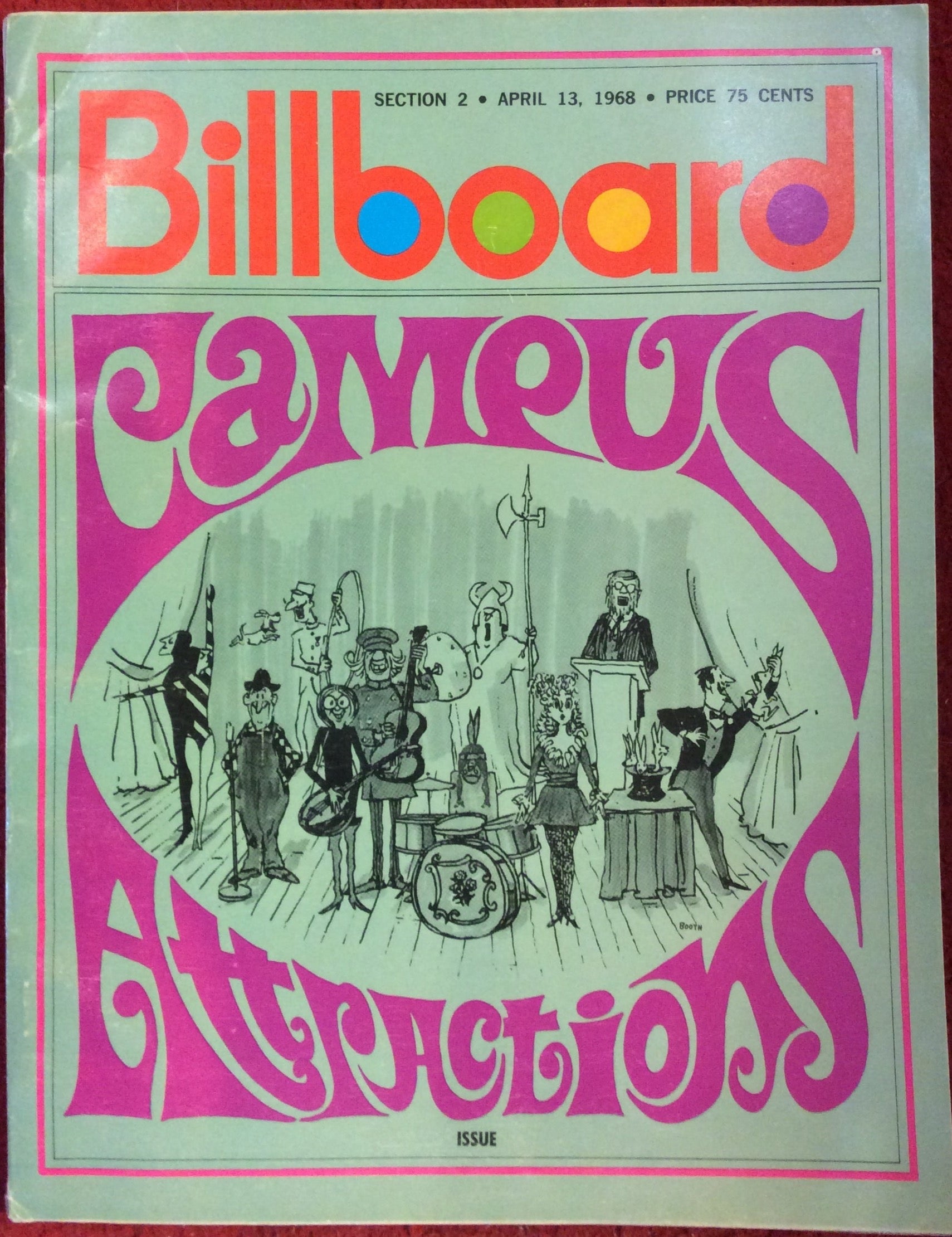 Billboard Magazine, Campus Attractions Issue, April 13th, 1968*
