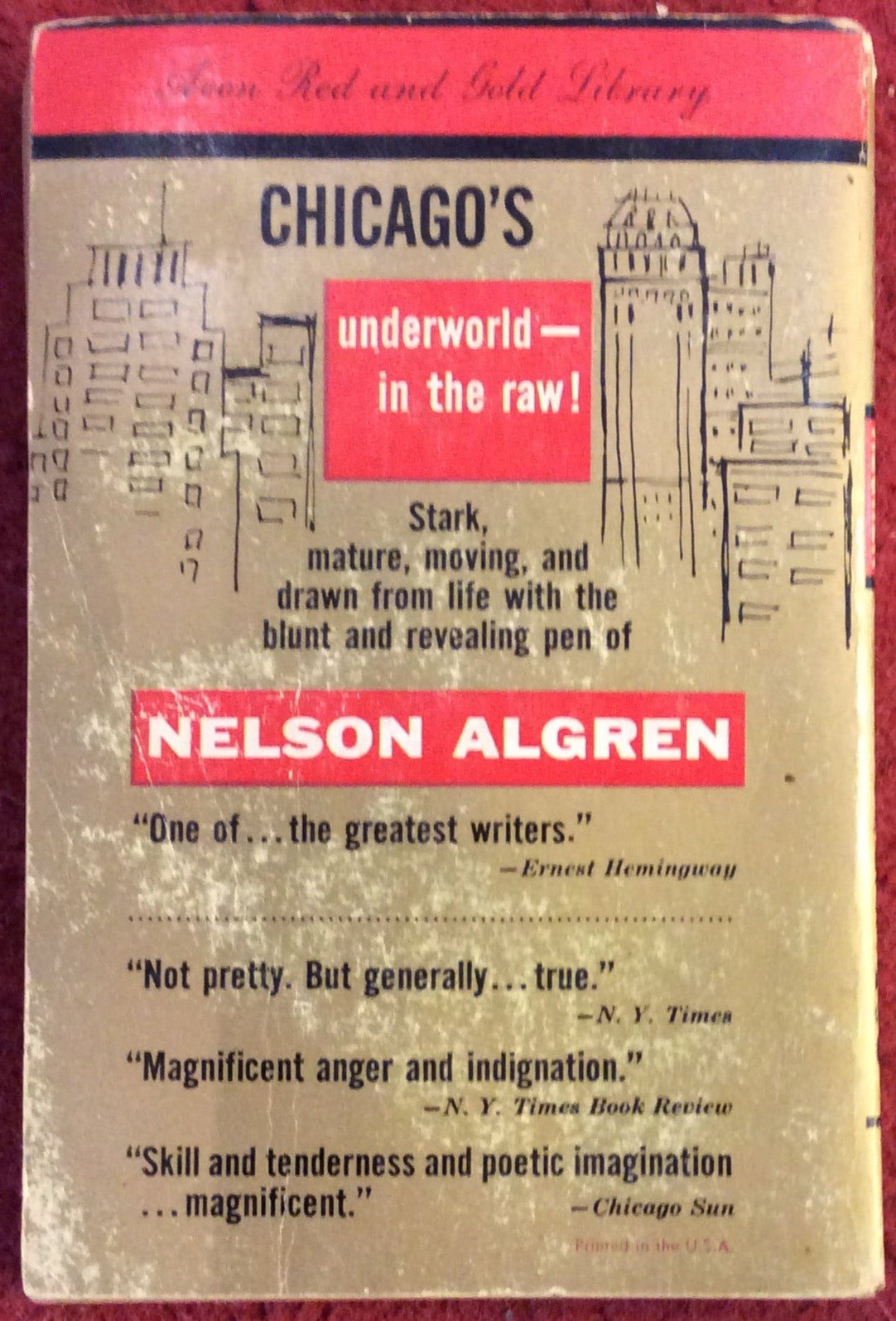 Neon Wilderness, Nelson Algren, 1956, Avon T-125 *