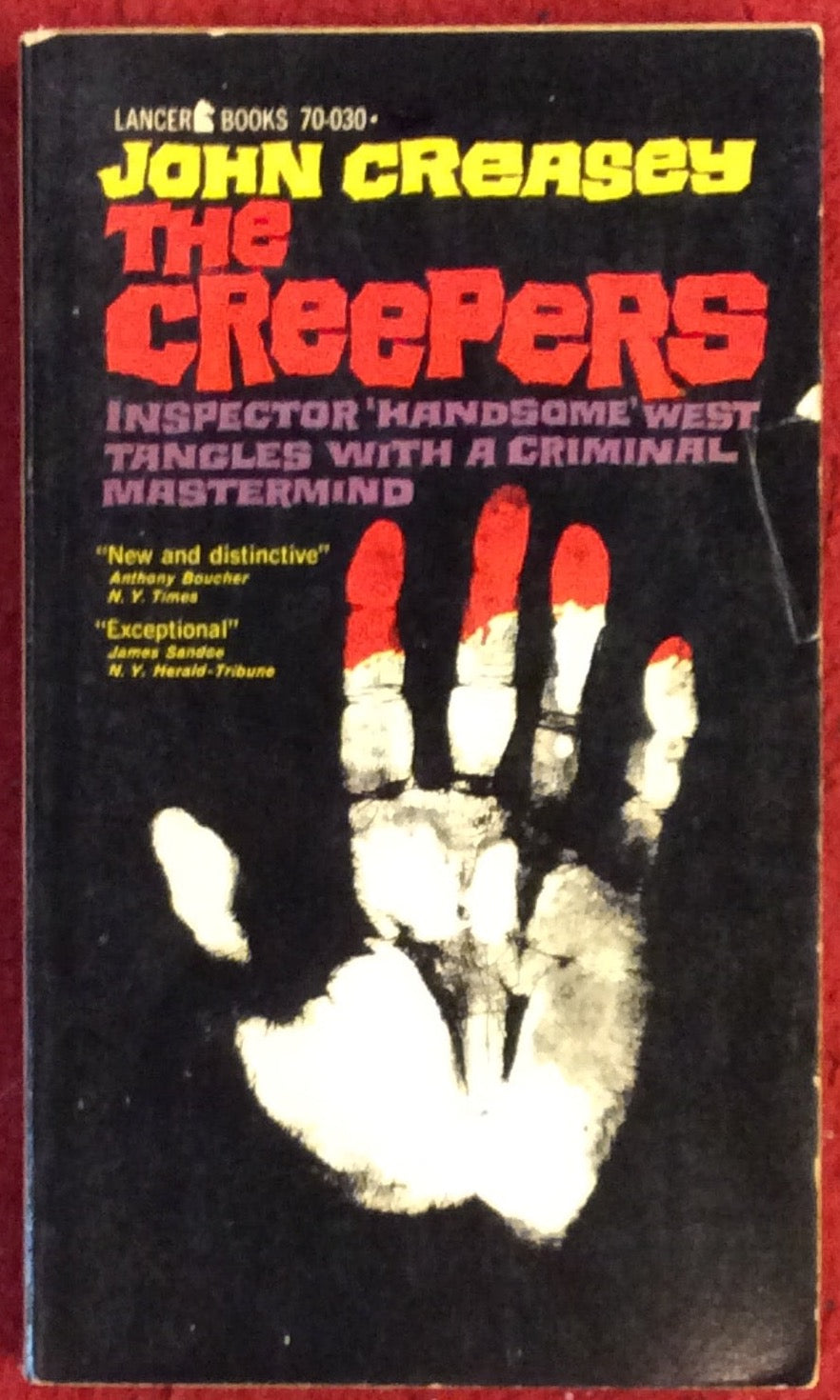 The Creepers, John Creasey, Lancer Books #70-030, 1962 *