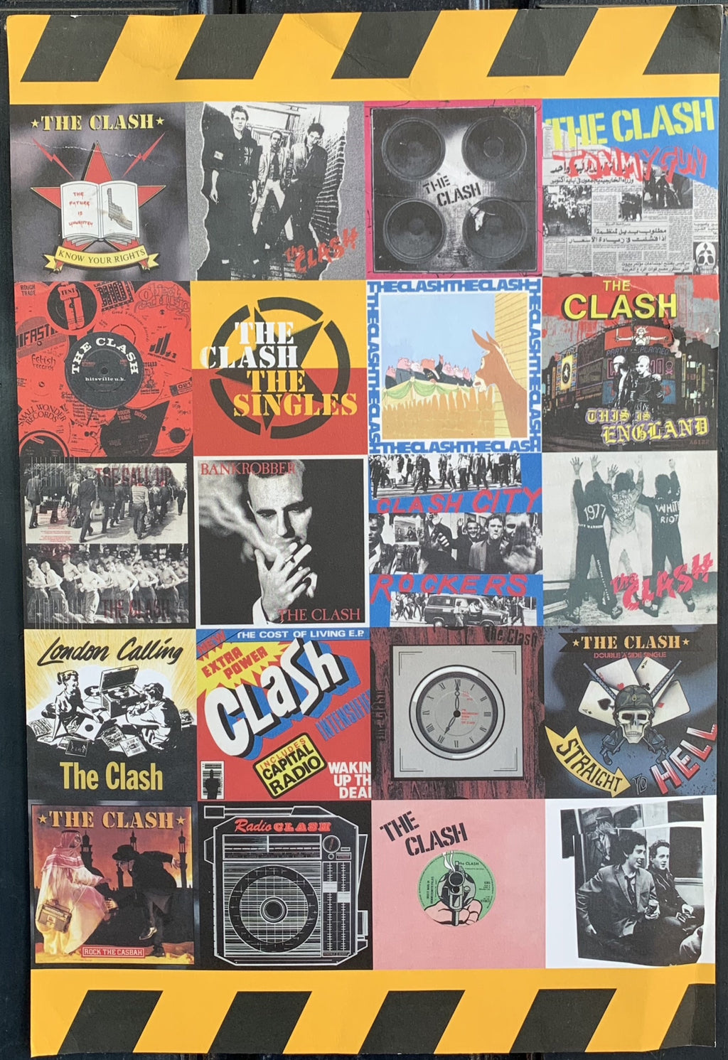 THE CLASH "Singles" Box Set Promo Poster