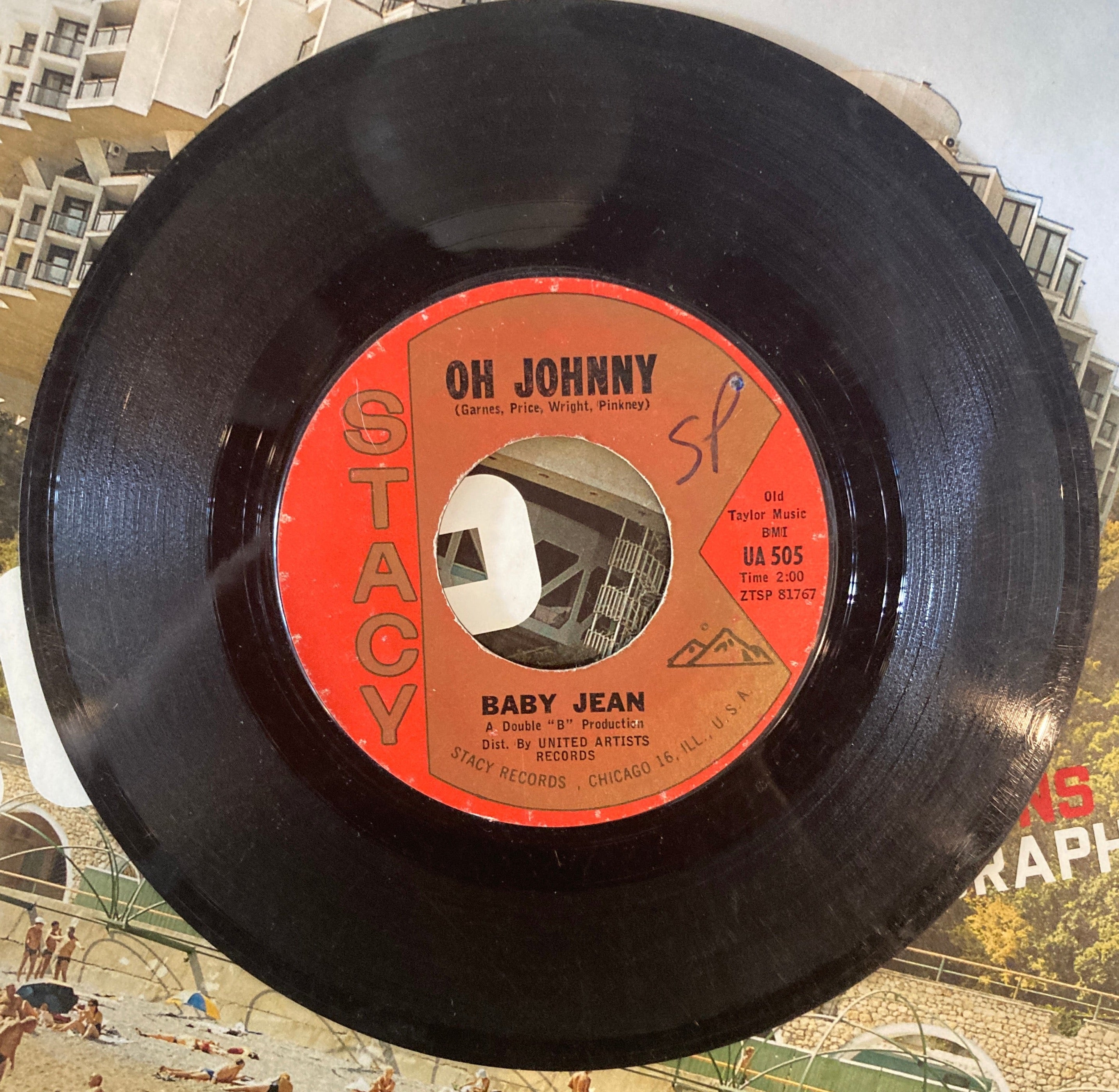 Baby Jean If You Wanna/Oh Johnny 7" 45rpm 1962 Stacy Records UA 505