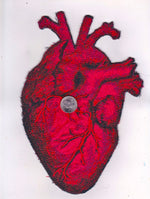 Embroidered Heart Patch