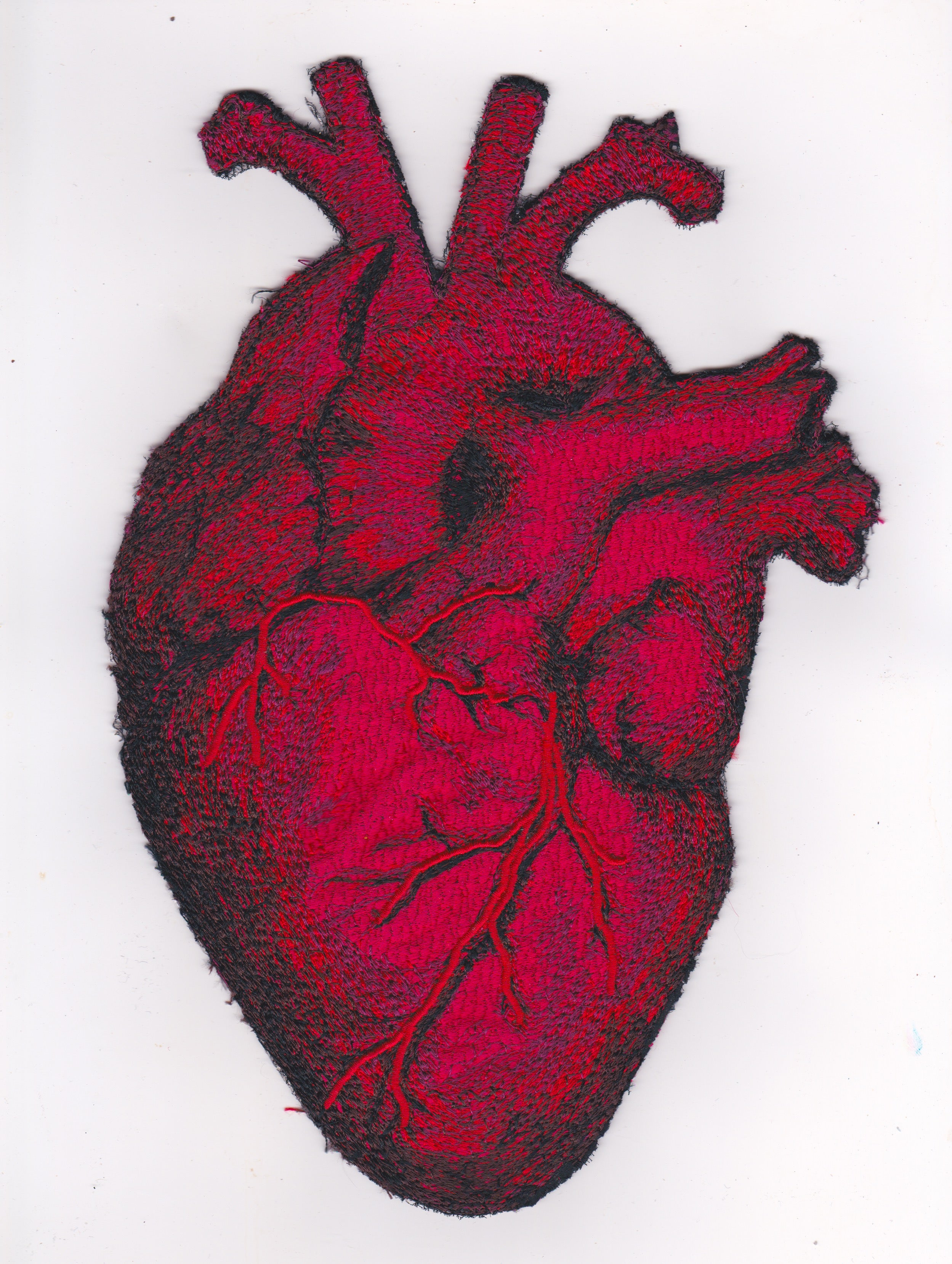 Embroidered Heart Patch